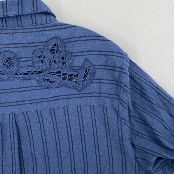 NATURAL LIFE ANA Lace Button DOWN Top Size Large - Picture 5 of 8